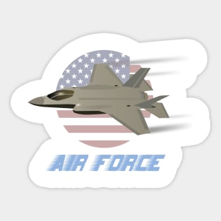 American Air Force F35 Jet Fighter Sticker